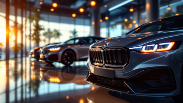 Denza automobile elegante e tecnologica in movimento