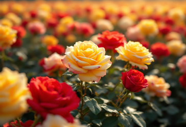 Immagine che rappresenta l'evoluzione delle rose nel tempo