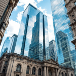 Logo di Facebook con simboli cinesi sullo sfondo