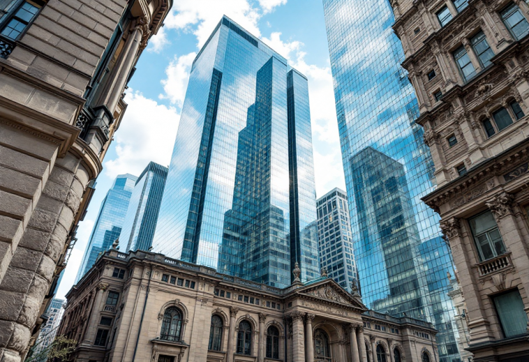 Logo di Facebook con simboli cinesi sullo sfondo