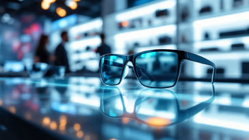 Occhiali smart Google con tecnologia avanzata