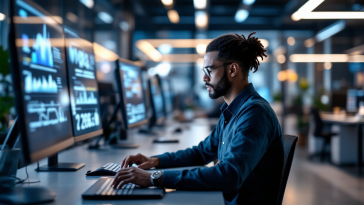 Illustrazione sull'impatto dell'AI nei motori di ricerca