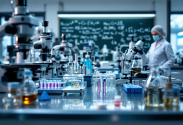 Illustrazione del gatto di Schrödinger in un contesto caldo