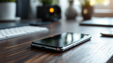 Google Pixel 9a in primo piano con sfondo sfocato