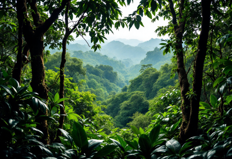 Gorilla del Congo mentre cerca tartufi nel terreno