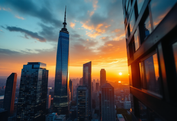 Rappresentazione della guerra commerciale tra Stati Uniti e Europa