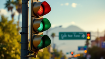 Semaforo parlante in California con tecnologia AI