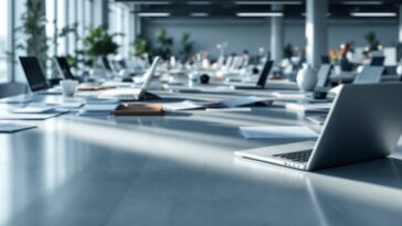 Logo Intel con grafica sulla riorganizzazione aziendale