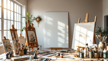 Rappresentazione dell'AI che influenza l'arte e la creatività