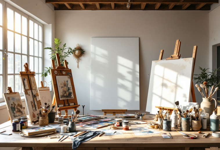 Rappresentazione dell'AI che influenza l'arte e la creatività