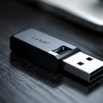 Chiavetta USB Lexar JumpDrive F35 PRO con impronta digitale