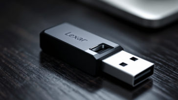 Chiavetta USB Lexar JumpDrive F35 PRO con impronta digitale