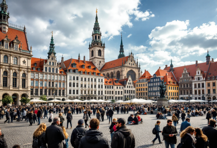Marine Le Pen in un evento del Rassemblement National