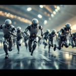 Robot umanoidi partecipano alla prima mezza maratona