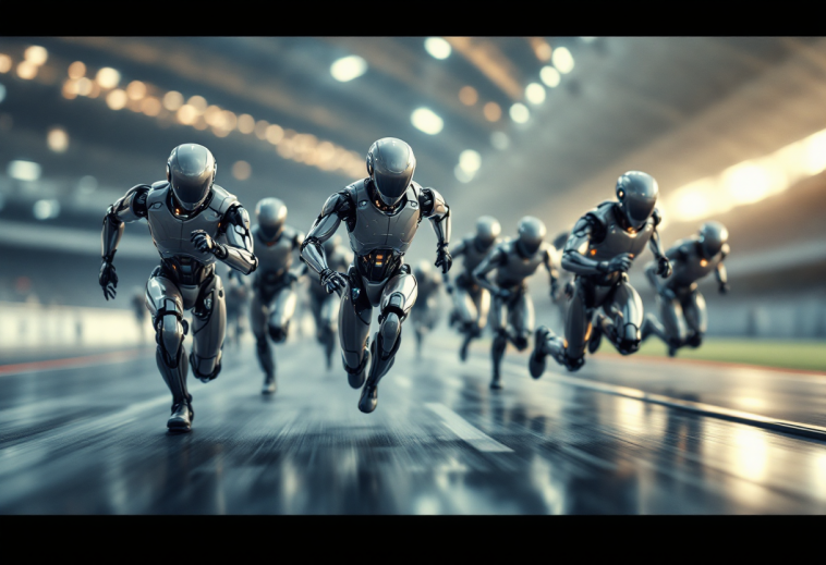 Robot umanoidi partecipano alla prima mezza maratona