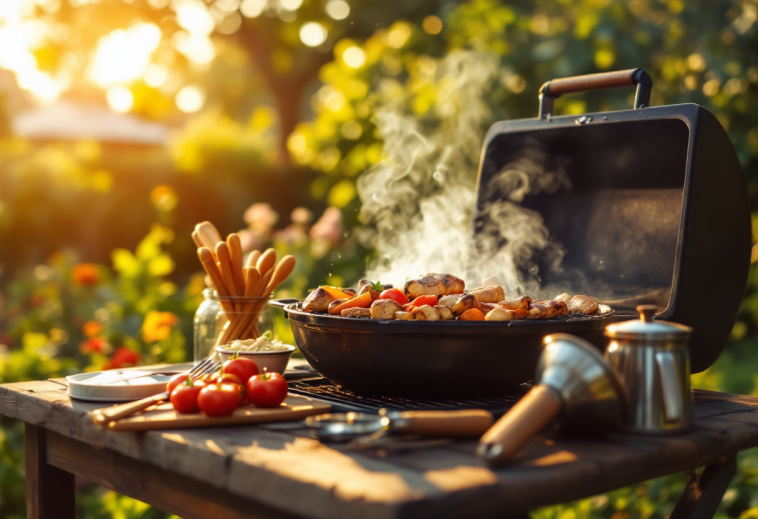 Barbecue a carbone pronti per la grigliata estiva