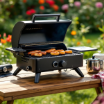 Barbecue da tavolo con diverse opzioni di cottura