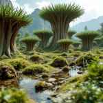 Immagine di Prototaxites, organismi giganti del Devoniano