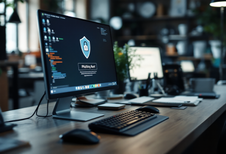 Immagine che illustra come riconoscere il phishing online