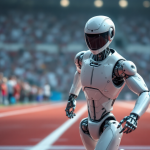 Confronto tra robot e corridori umani alla mezza maratona di Pechino