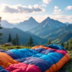 Sacchi a pelo colorati per campeggio estivo