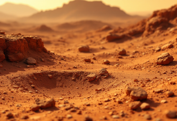 Immagine di Marte con evidenze di un passato abitabile