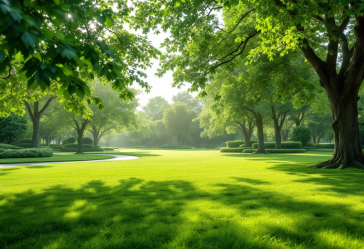 Praticante di Tai Chi in un parco sereno