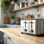 Tostiera elettrica orizzontale in cucina moderna