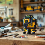 Livella laser in uso per lavori di casa