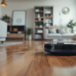 iRobot Roomba Combo j5 in azione mentre pulisce il pavimento