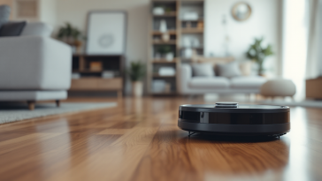 iRobot Roomba Combo j5 in azione mentre pulisce il pavimento