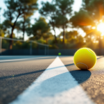 Racchette e scarpe per il padel in esposizione