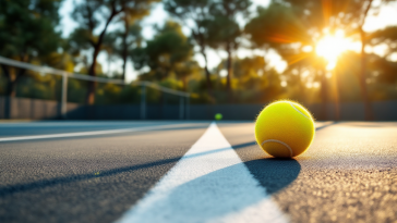 Racchette e scarpe per il padel in esposizione