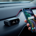 Adattatore wireless per CarPlay e Android Auto in uso