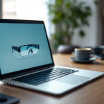 Concept degli smart glasses e Apple Watch di Apple