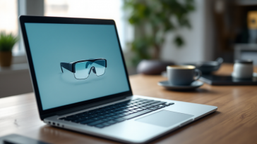 Concept degli smart glasses e Apple Watch di Apple