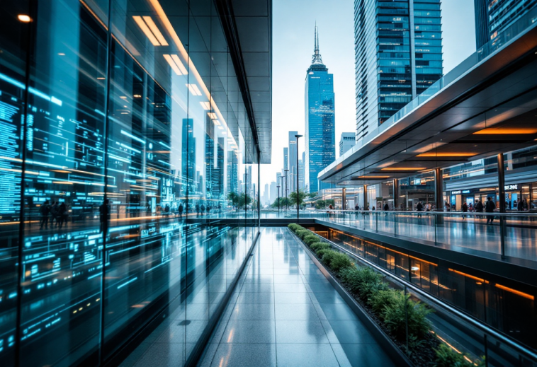 Logo Apple con simboli di sfide legali e legislative