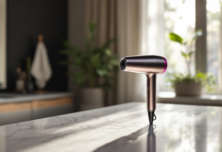 Asciugacapelli Dyson Supersonic in azione con design elegante