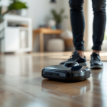 Aspirapolvere Folletto VM7 in azione su un pavimento