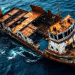 Nave umanitaria colpita da attacco aereo in mare