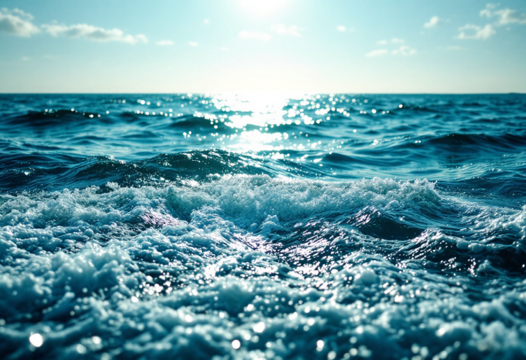 Balene che nuotano in un ecosistema marino vibrante