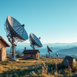 Immagine di un satellite Starlink in orbita