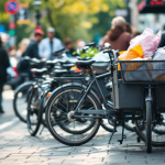 Bici cargo in città per trasporti ecologici