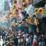 Immagine che celebra lo Star Wars Day con elementi iconici