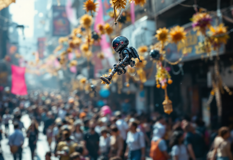 Immagine che celebra lo Star Wars Day con elementi iconici