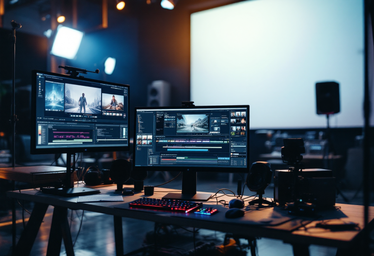 Immagine che rappresenta il cinema generato dall'IA