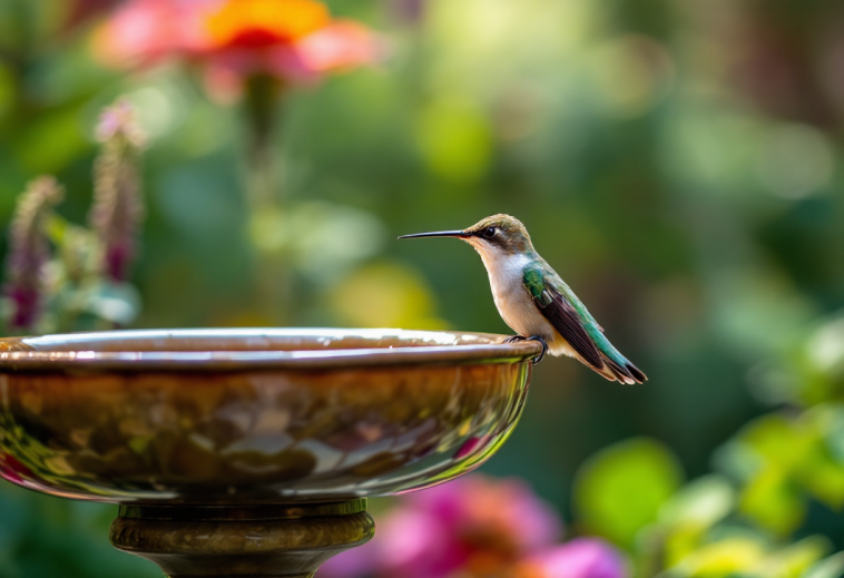 Colibrì di Anna in un contesto urbano