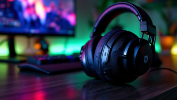Cuffie da gaming SteelSeries Arctis Nova 5 in uso