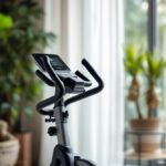 Cyclette per spazi ridotti in un ambiente domestico