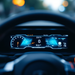 Dashcam Avylet installata su un'auto moderna